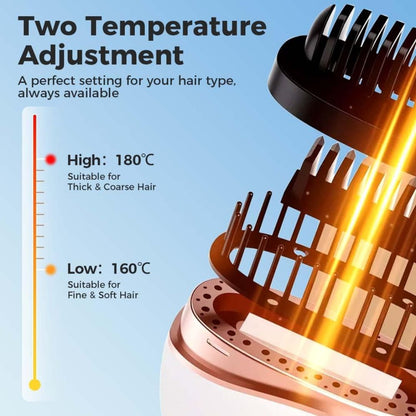 Mini Hair Straightening Comb Wireless Charging Portable Multifunctional