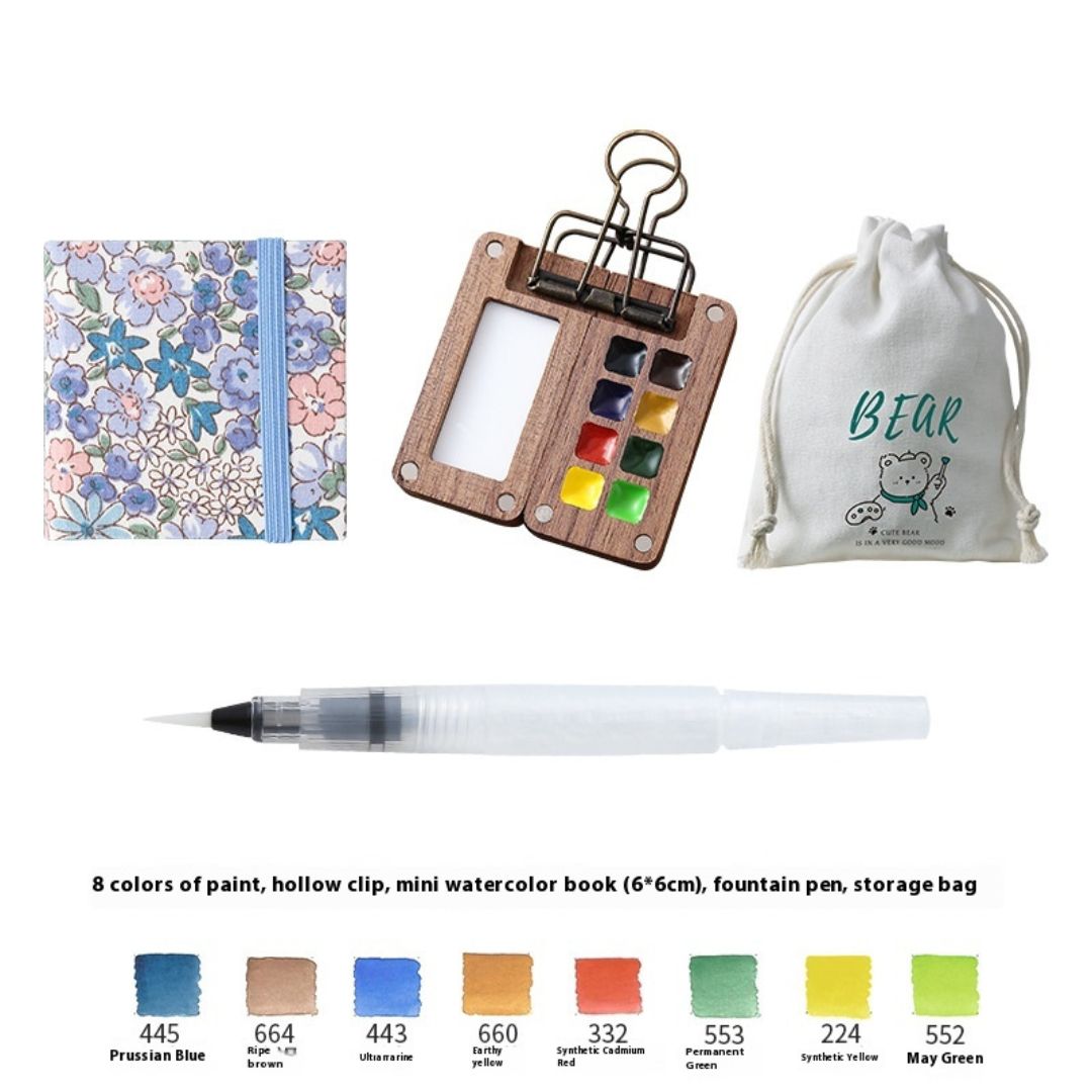 ArtNook™ Walnut Watercolor Box