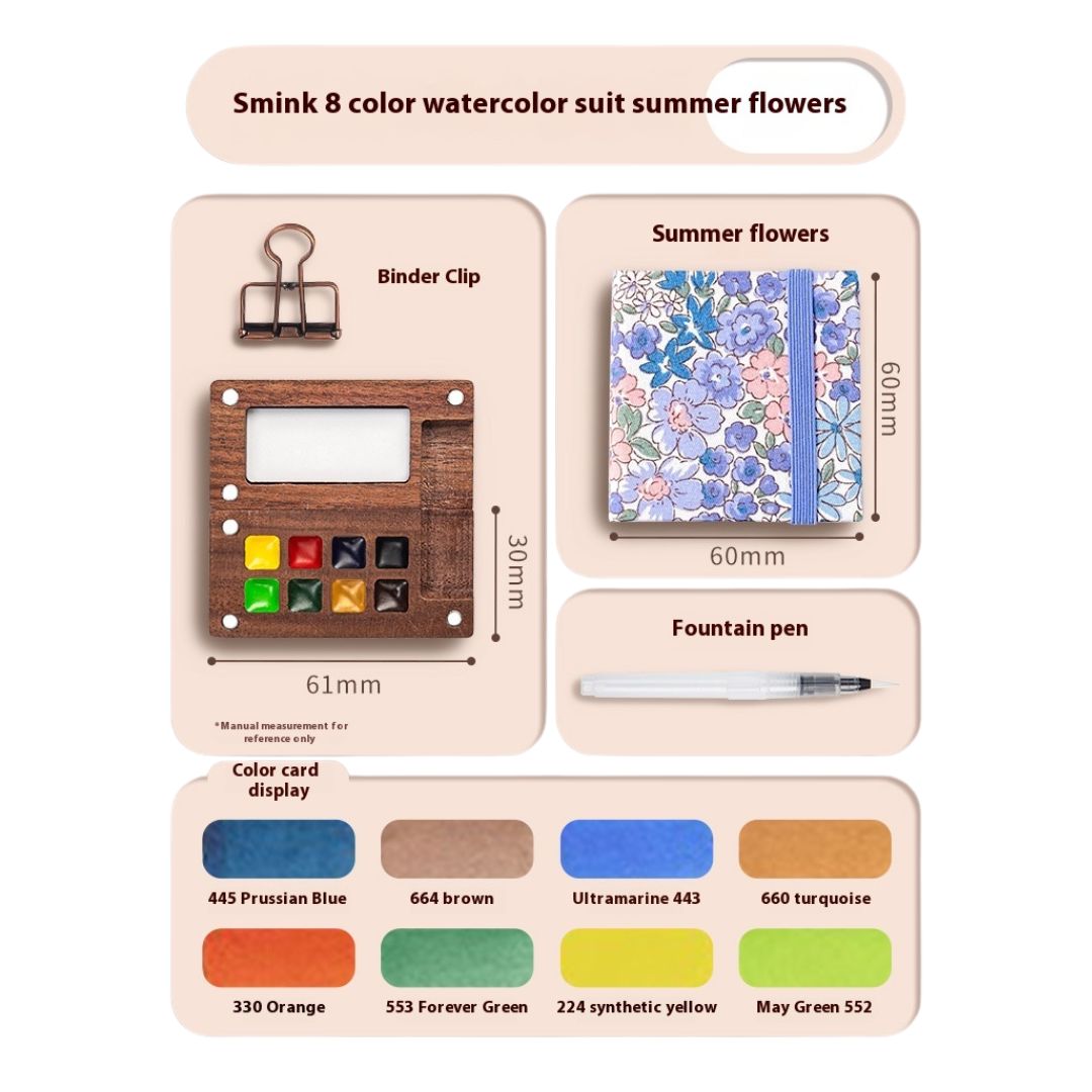 ArtNook™ Walnut Watercolor Box