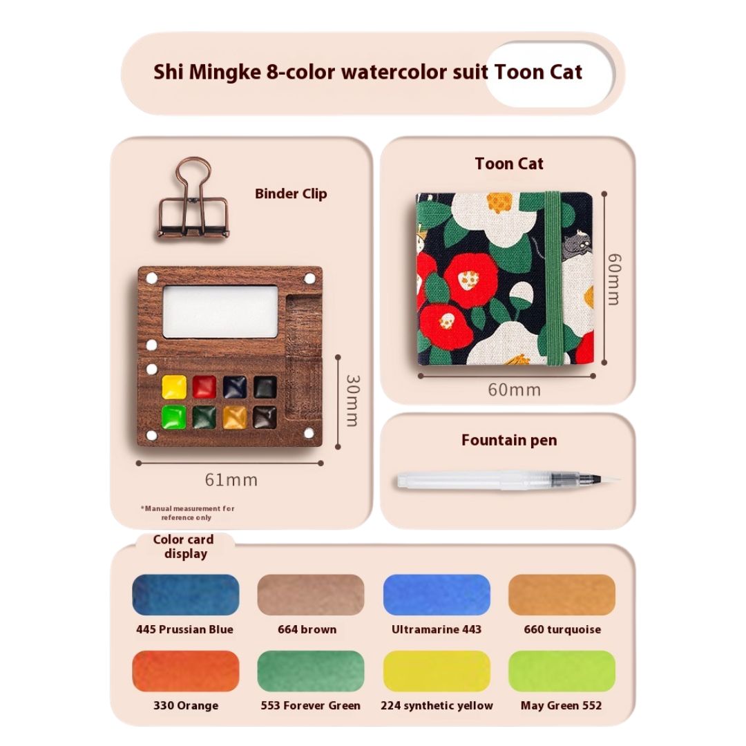 ArtNook™ Walnut Watercolor Box