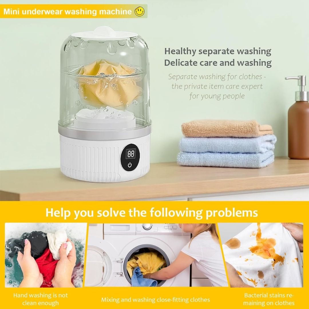 Portable Underwear Washing Machine Rechargeable